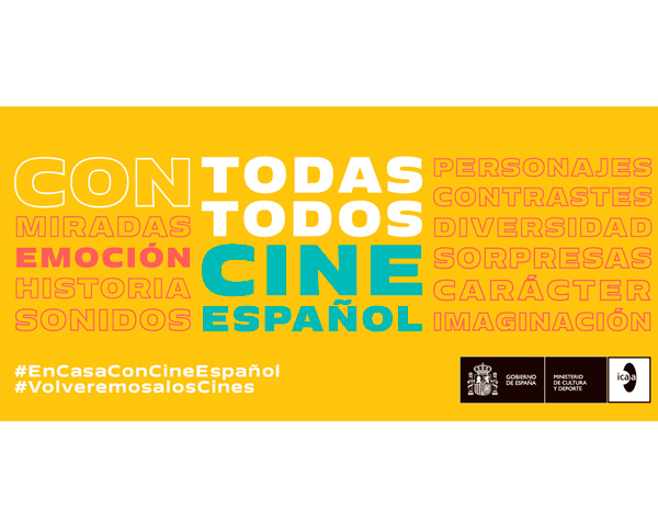 Lanza ICAA campaña “Con todas, con todos, con cine español”