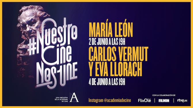 María León, Carlos Vermut y Eva Llorach esta semana en  #NuestroCineNosUne