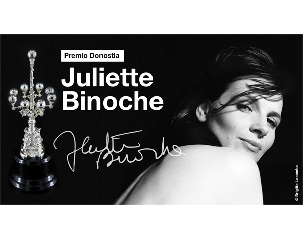 Juliette Binoche recibirá Premio Donostia de San Sebastián
